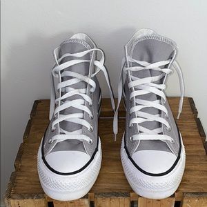 Platform High Top Converse - Grey